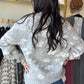 Grey Floral Abstract Sweater