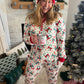 Candy Cane Bows PJ Set