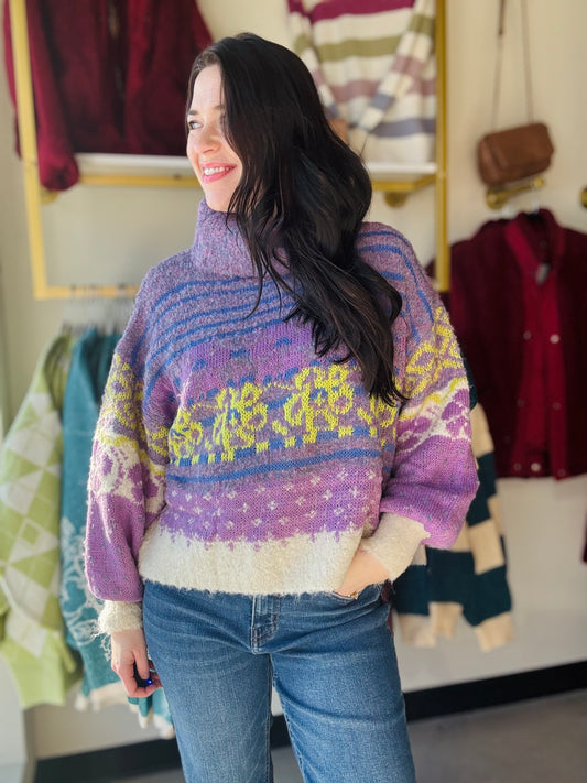 Lavender Haze Turtleneck Sweater