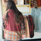 Plaid Wine Accent Hoodie
