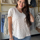 Ditsy Floral Lace Trim Tee