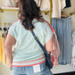 Misty Mint Combo Sweater Top