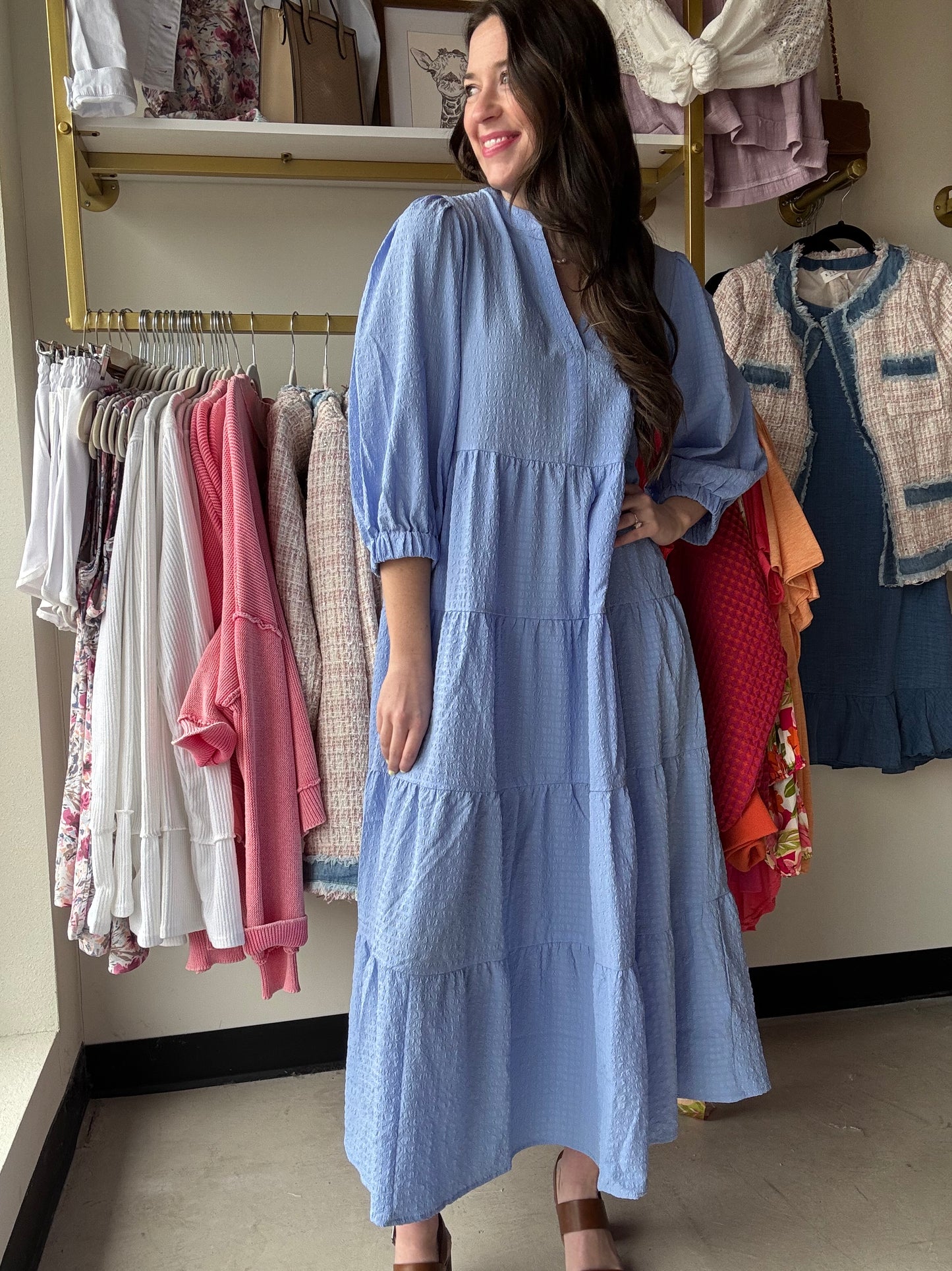 Blue Cameron Dress