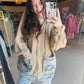 Check Pocket Sweater Hoodie