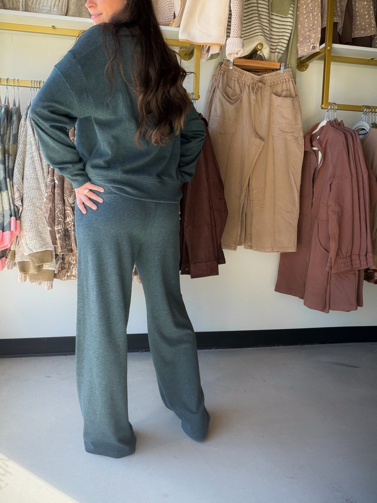 Teal Heather Jasse Bottoms