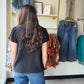 Black Ruffle Sleeve Blouse
