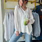 White V Neck Tunic