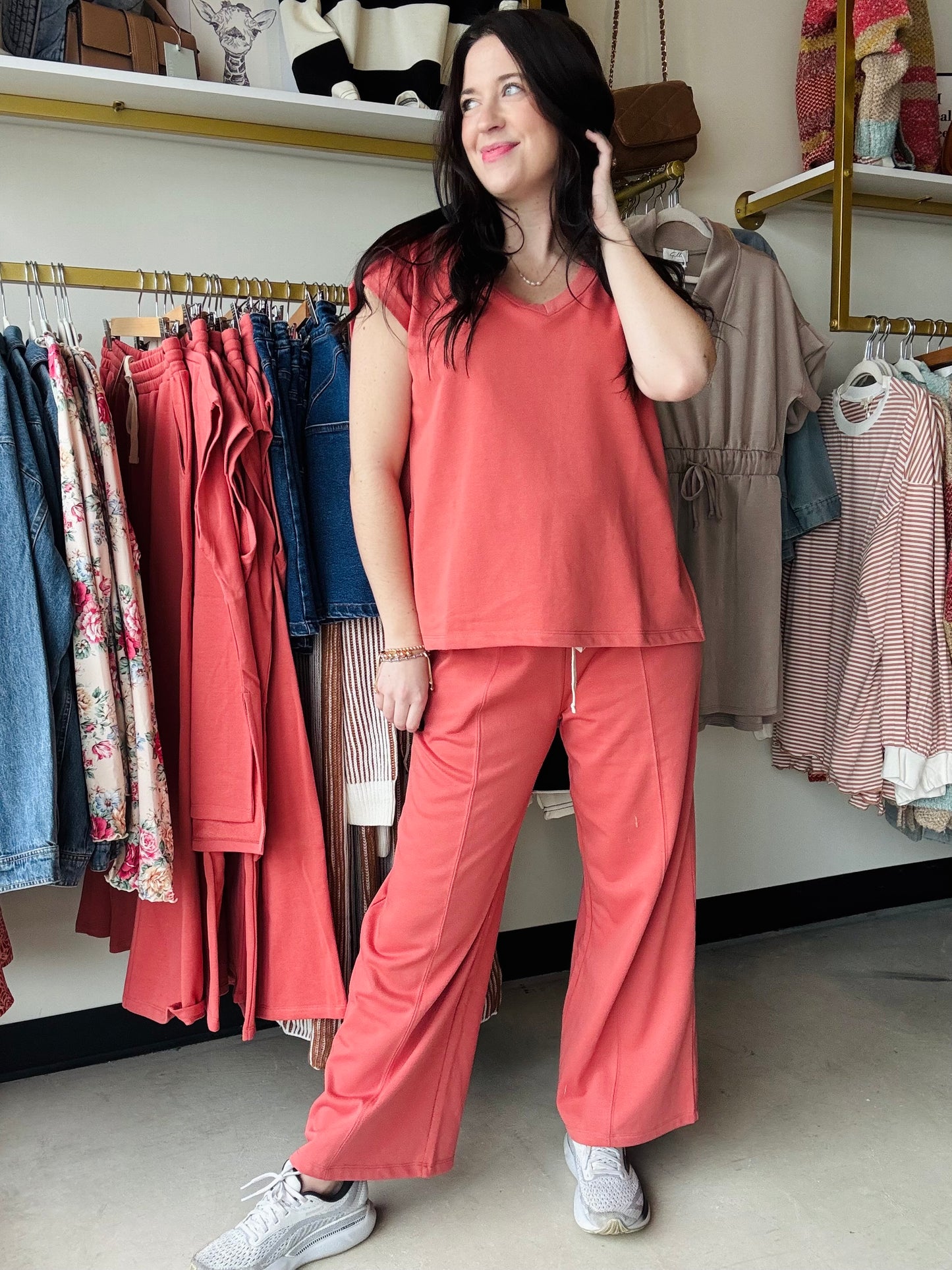 Brick Drawstring Lounge Bottoms