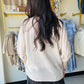 Oatmeal Dolman Sleeve Button Up