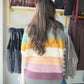 Jewel Tone Color Block Cardigan