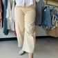 Lovervet Striped High-Rise Barrel Jeans