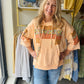 Cantaloupe Print 3/4 Sleeve Hoodie