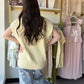 Lemon Distressed Sweater Vest