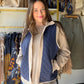 Navy Mixed Quilted Vest