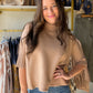 Mocha Soft Mockneck Sweater