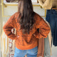 Pumpkin Plaid Quilted Pullover