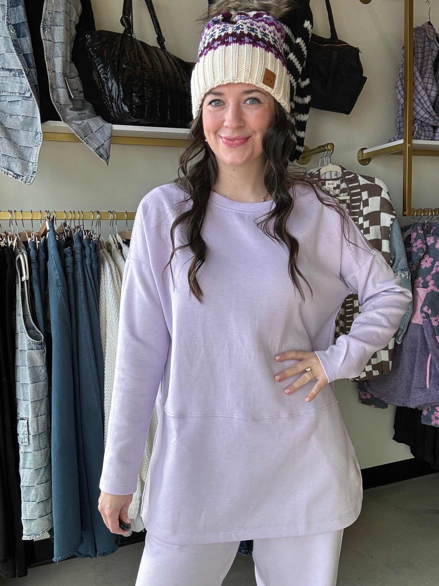 Lilac Greece Travel Tunic