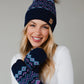 Blue & Purple Patterned Mittens