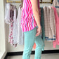 Sea Blue Amy Roll Denim - Kut