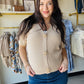 Taupe Starfish Button Sweater