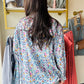 Sky Blue Multi Woven Top