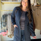 Navy Zip Up Tunic