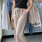 Mocha Woven Wide Leg Pants