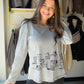 Grey Dog Sketch Long Sleeve