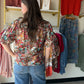 Split Neck Daisy Print Popover