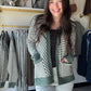 Dark Sage Asymmetrical Cardigan