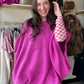 Magenta Meg Pullover Poncho