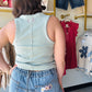 Silver Sage Ribbed Knit Tank