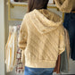 Dandelion Quilted Quarter Zip Hoodie