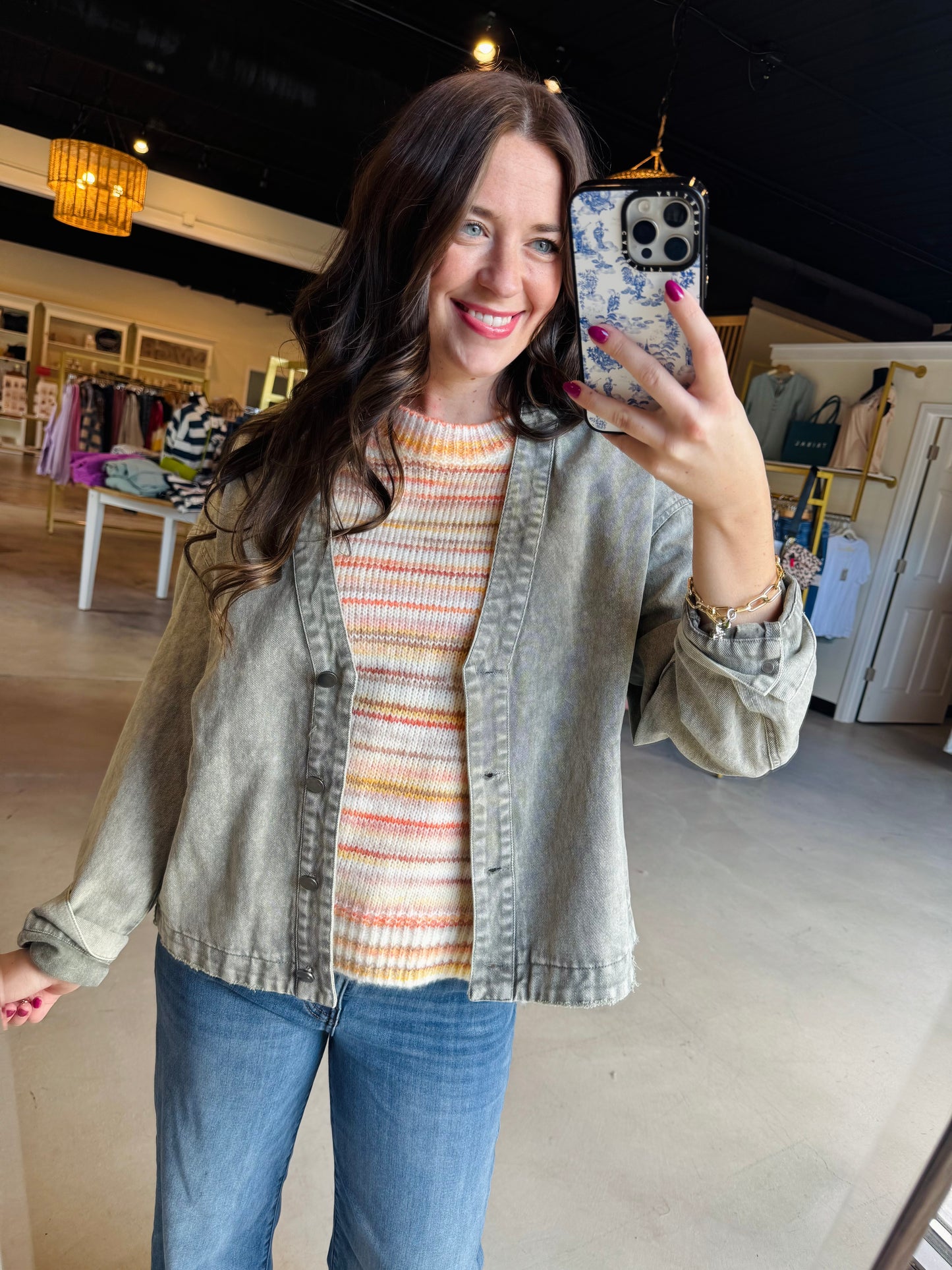 Sunkissed Sleeveless Button Sweater