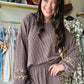 Peppercorn Leopard Accent Pullover