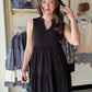 Black Tiered Lizzy Dress