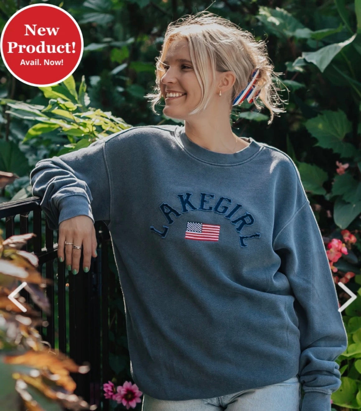 Lakegirl Indigo Ringspun Crewneck