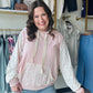 Pink Multi Contrast Pullover