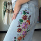 Evie Embroidered Wide Leg Denim