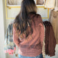 Brown Ruffle Detail Cardigan
