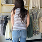 White Multi Stripe Edlin Tank