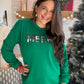 Merry Plaid Evergreen Crewneck