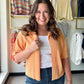Sweet, warm, and endlessly wearable. The Apricot Short Sleeve Cardigan by Sunday Edition is a lightweight sweater cardigan in a soft apricot hue that pairs with practically everything in your closet. The button-front closure and half-sleeve cut give it a polished, put-together look that works from the office to a weekend outing.

Layer it over a tank or slip dress for an effortless warm-weather outfit, or toss it on as a light cover-up on breezy evenings.

Button-front closure
Short (half) sleeve
Lightweigh