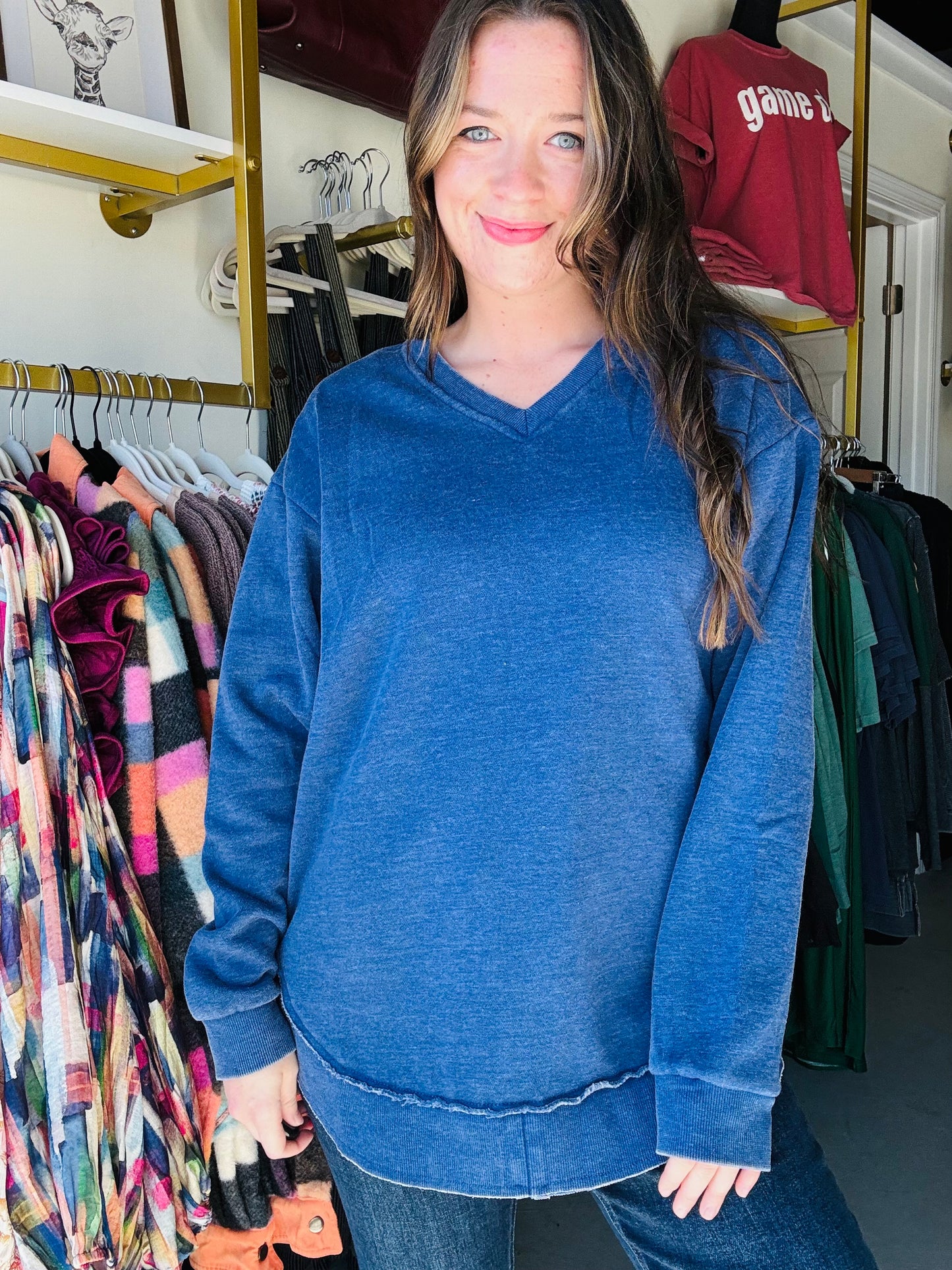 The Harper Sweatshirt - Navy