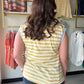 Lemon Blueberry Stripe Muscle Tank