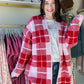 Valentine Plaid Cloud Cardigan