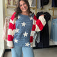 Stars & Stripes Crochet Sweater