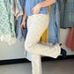 Cream Dainty Floral Pants