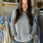 Charcoal Striped Tatum Hoodie