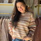 Khaki Multi Stripe Sweater